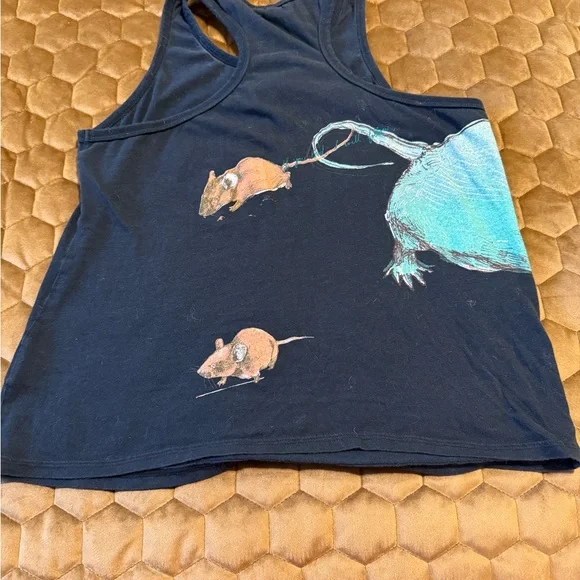 L.A.M.B by Gwen Stefani Black ‘3 Blind 🐁 Mice’ Tank Top Large - Picture 3 of 4